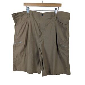 Wrangler Authentics Men Cargo Shorts Size 44 Brown Zip Pockets Outdoor Leisure